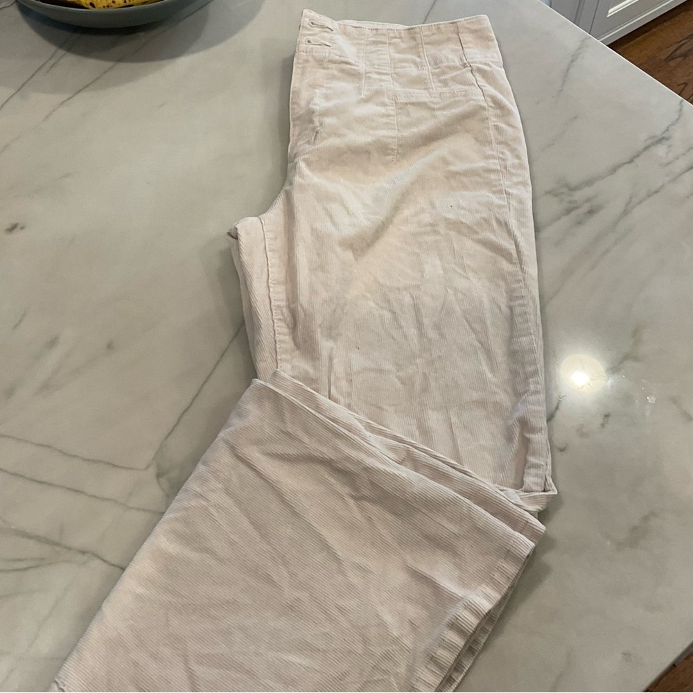 Altar’d State cream Kimberly Corduroy Flare Pants Sz 29